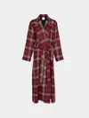 Emilia Wickstead Wool Check Robe Size: S  Abask Luxury Gift