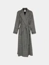 Emilia Wickstead Wool Houndstooth Robe Size: S  Abask Luxury Gift