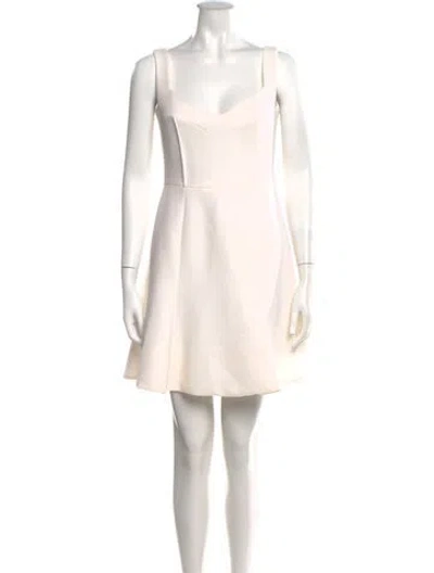 Pre-owned Emilia Wickstead Wool Mini Dress In White
