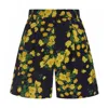 Emilia Wickstead X Goop Elliot California Pop Shorts In Lemon Roses On Navy