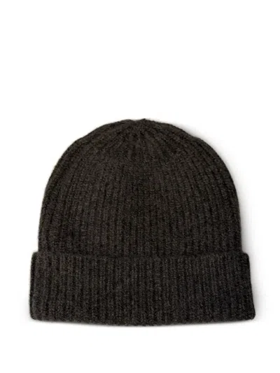Emiliano Rinaldi Ribbed Beanie Hat In Green
