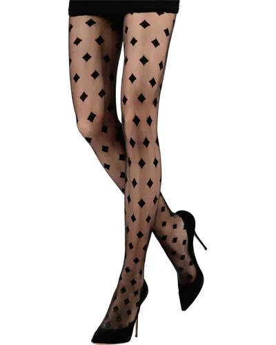 Emilio Cavallini All Over Medium Diamonds On 3d Tights
