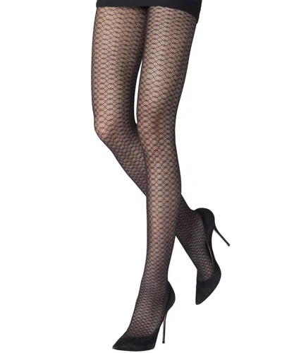 Emilio Cavallini Metallized Beehive Tight In Black