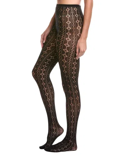 Emilio Cavallini Crochet Diamond Tight In Brown