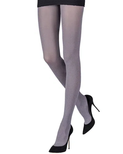 Emilio Cavallini Heathered Basic Tights In Gray