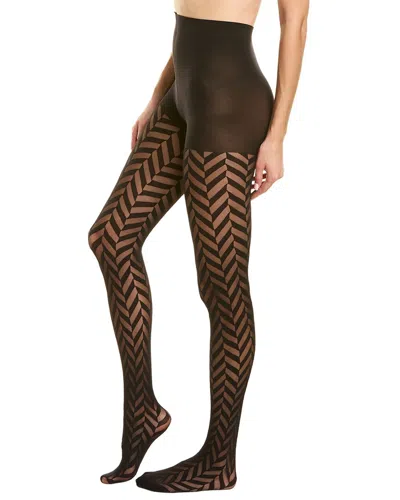 Emilio Cavallini Herringbone On 3d Tight In Black