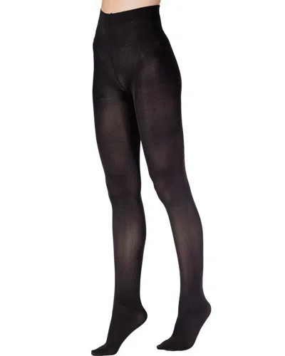 Emilio Cavallini Sheer Dot Opaque Tight In Black