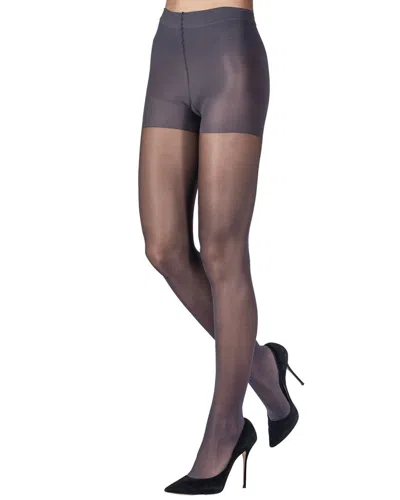 Emilio Cavallini Sheer Control Top Tight In 338 Medium Grey