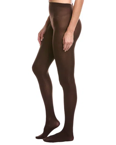 Emilio Cavallini Sheer Dot Opaque Tight In Brown