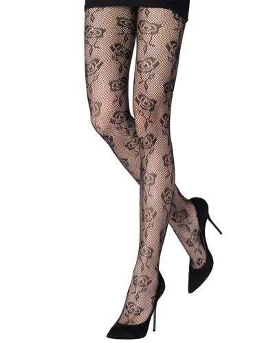 Emilio Cavallini Tiny Roses Tight In Black