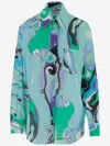 Pucci Cotton Shirt With Orchid Print