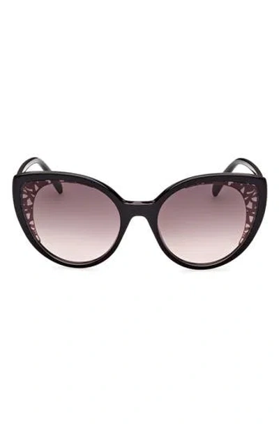 Emilio Pucci 58mm Gradient Cat Eye Sunglasses In Purple