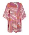 Emilio Pucci Abstract-print Cotton Kaftan In Pink