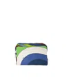 Pucci Abstract-print Make Up Bag In Blue