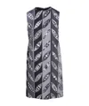 Emilio Pucci Abstract-print Silk Miniskirt In Gray