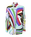 Pucci Abstract-print Silk Shirt In Multi