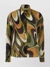 Emilio Pucci Abstract Wave Collared Shirt Long Sleeves