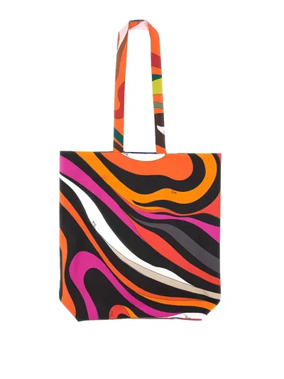 Emilio Pucci Bag With Print In Multicolour