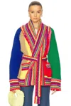 Pucci Belted Cardigan In Multicolor