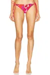 Pucci Bikini Bottom In Rosso & Fuxia
