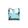 Emilio Pucci Crop Racerback Sleeveless Scoop Printed Top