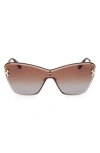 Pucci Emilio  Butterfly Sunglasses In Gold/gradient Brown