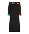 Pucci Chic Abstract Pattern Midi Dress In Black