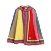 Pucci Wool Multicolor Cape In Multicolour