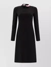 Pucci Collared Dress Silhouette High Neck Long Sleeves