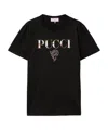 Emilio Pucci Cotton Logo T-shirt In Black