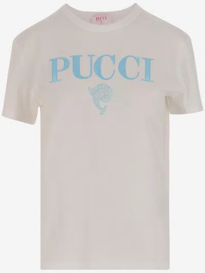 Emilio Pucci Cotton T Shirt With Logo