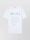 EMILIO PUCCI CREW NECK GRAPHIC PRINT T-SHIRT