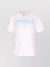 Pucci Crewneck Graphic Print Short Sleeves Soft Fabric
