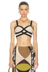 Pucci Crop Tank Top In Corda