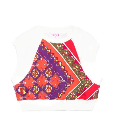Emilio Pucci Cropped Top In White
