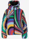 EMILIO PUCCI EMILIO PUCCI DOWN JACKET WITH IRIS PRINT