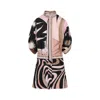 Pucci Mini Dress With Asymmetric Sleeves In Beige