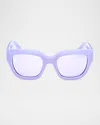 Pucci Ep0215w Butterfly Acetate Sunglasses In Lilac