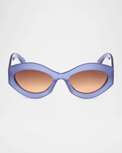 PUCCI CAT-EYE ACETATE SUNGLASSES