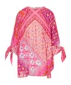 Emilio Pucci Festa Print Cotton Kaftan In Pink