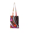 Pucci Gallery Silk Tote Bag In Black