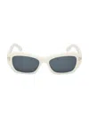 Pucci Geometric Sunglasses In Shiny White & Blue