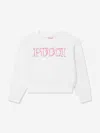 Pucci Girls Logo Sweatshirt In White