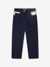 Pucci Girls Marmo Pocket Jeans In Blue