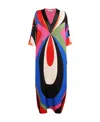 Pucci Goccia-print Maxi Dress In Multicolor