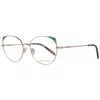 Pucci Gold Women Optical Frames In Gold