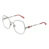 Pucci Gray Women Optical Frames In Metallic
