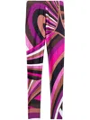 Pucci High-waisted Graphic Print Leggings In Pink