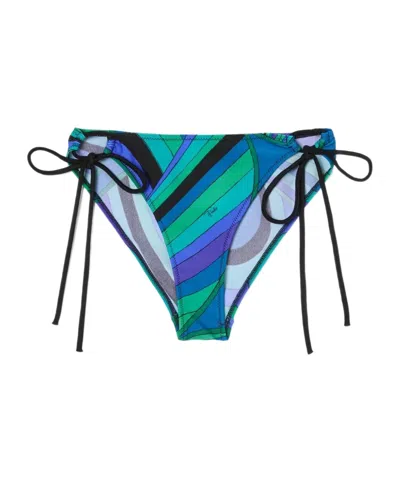 Pucci Iride-print Bikini Bottom In Multi