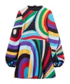 Pucci Iride-print Mini Dress In Multicolor